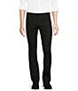 Color:Black - Image 1 - Wardrobe Essentials Evan Extra Slim-Fit TekFit Waistband Suit Separates Flat-Front Dress Pants