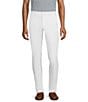 Color:White - Image 1 - Wardrobe Essentials Evan Extra Slim Fit Flat Front Washed Chino Pants