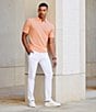 Color:White - Image 5 - Wardrobe Essentials Evan Extra Slim Fit Flat Front Washed Chino Pants