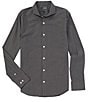 Color:Black - Image 1 - Wardrobe Essentials Slim-Fit Long-Sleeve Woven Shirt