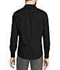 Murano Wardrobe Essentials Slim Fit Solid Long Sleeve Woven Shirt, Color:Black - Image 2