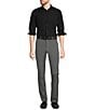 Murano Wardrobe Essentials Slim Fit Solid Long Sleeve Woven Shirt, Color:Black - Image 3