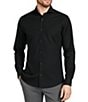 Murano Wardrobe Essentials Slim Fit Solid Long Sleeve Woven Shirt - Image 1