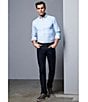 Color:Light Periwinkle - Image 2 - Wardrobe Essentials Slim-Fit Solid Twill Long-Sleeve Woven Shirt