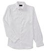 Color:White - Image 1 - Wardrobe Essentials Slim-Fit Solid Twill Long-Sleeve Woven Shirt