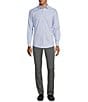 Color:Light Blue - Image 3 - Wardrobe Essentials Solid Dobby Stretch Long Sleeve Woven Shirt