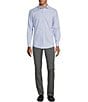Murano Wardrobe Essentials Solid Dobby Stretch Long Sleeve Woven Shirt, Color:Light Blue - Image 3