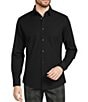 Murano Wardrobe Essentials Classic-Fit Solid Long-Sleeve Woven Shirt, Color:Black - Image 1
