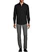 Murano Wardrobe Essentials Ultimate Modern Comfort Stretch Solid Long Sleeve Woven Shirt, Color:Black - Image 3