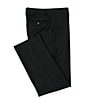 Color:Black - Image 4 - Wardrobe Essentials Zac Classic-Fit Suit Separates Flat-Front Dress Pants