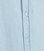 Murano Weekend Edit Slim Fit Denim Long Sleeve Woven Shirt - Image 4