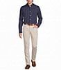 Murano Weekend Edit Slim Fit Stripe Long Sleeve Woven Shirt - Image 3