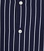 Murano Weekend Edit Slim Fit Stripe Long Sleeve Woven Shirt - Image 4
