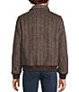 Murano Wool Herringbone Bomber Jacket, Color:Brown Multi - Image 2