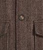 Murano Wool Herringbone Bomber Jacket, Color:Brown Multi - Image 4