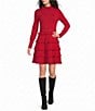 Muse by Marchesa Calla Mini Ruffle Long Sleeve Dress - Image 1