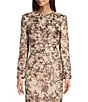 Marchesa Muse by Marchesa Coordinating Aspen Foil Tweed Button Front Jacket, Color:Vanilla Walnut - Image 2