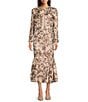 Marchesa Muse by Marchesa Coordinating Aspen Foil Tweed Button Front Jacket, Color:Vanilla Walnut - Image 4