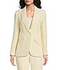Muse by Marchesa Daphne Stretch Crepe Notch Lapel Collar Neck Long Sleeve One Button Coordinating Blazer - Image 1