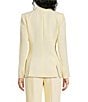 Muse by Marchesa Daphne Stretch Crepe Notch Lapel Collar Neck Long Sleeve One Button Coordinating Blazer - Image 2