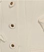 Marchesa Muse by Marchesa Flora Stretch Crepe Applique Strapless Button-Up Vest, Color:Ivory - Image 4