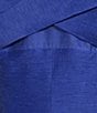 Marchesa Muse by Marchesa Hydrangea A-Line Sweetheart Neckline Linen Blend Dress, Color:Agean - Image 3