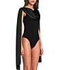 Muse by Marchesa June Cowl Neck Draped Bodysuit - Image 3