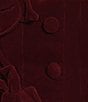 Marchesa Muse by Marchesa Laurel Velvet Applique Sleeveless Button Up Coordinating Vest, Color:Garnet - Image 4