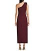 Muse by Marchesa Tulip One Shoulder Stretch Crepe Column Midi Dress - Image 2