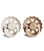 Mushie Frigg Fairytale Rubber Pacifier, 2-pack, Color:Cream/Silky Satin - Image 2
