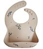 Color:Lilac Flower - Image 1 - Silicone Lilac Flower Print Baby Bib