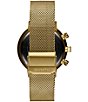 Color:Gold - Image 2 - Men's Legacy Collection Quartz Chronograph Gold Mesh Bracelet Watch