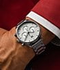 Color:Grey - Image 4 - Men's Airhawk Chronograph Grey Stainless Steel Bracelet Watch