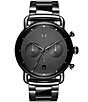 Color:Grey - Image 1 - Men's Blacktop Chronograph Grey Stainless Steel Bracelet Watch