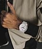 Color:White - Image 4 - Men's Chronograph White Ceramic Bracelet Watch