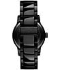 Color:Black - Image 2 - Men's Classic II Analog Black Stainless Steel Bracelet Watch