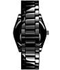 Color:Black - Image 3 - Men's Element Analog Black Ceramic Bracelet Watch