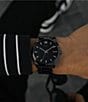 Color:Black - Image 4 - Men's Element Analog Black Ceramic Bracelet Watch