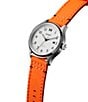 Color:Orange - Image 2 - Men's Field II Analog Orange Nylon Strap Watch