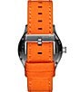 Color:Orange - Image 3 - Men's Field II Analog Orange Nylon Strap Watch