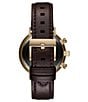Color:Brown - Image 2 - Men's Legacy Collection Quartz Chronograph Brown Leather Strap Watch