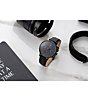 Color:Black - Image 5 - Men's Legacy Collection Solar Quartz Chronograph Black Leather Strap Watch