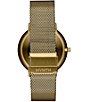 Color:Gold - Image 3 - Men's Legacy Slim Analog Gold Mesh Bracelet Watch