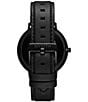 Color:Black - Image 2 - Men's Legacy Slim Panther Black Leather Strap Watch