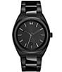 Color:Black - Image 1 - Men's Odyssey II Ionic Plated Black Steel Bracelet Watch