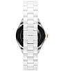 Color:White - Image 2 - Women's Coronada White Ceramic Bracelet Watch