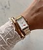 Color:Gold - Image 4 - Women's Ionic Plated Gold Steel Bracelet Watch