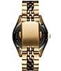 Color:Gold - Image 3 - Women's Rise Boyfriend Quartz Analog Gold Tone Stainless Steel Bracelet Watch