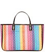 MZ Wallace Feria Stripe Georgica Straw Open Tote Bag - Image 1