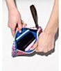 MZ Wallace Feria Stripe Straw Flat Metro Wristlet - Image 3